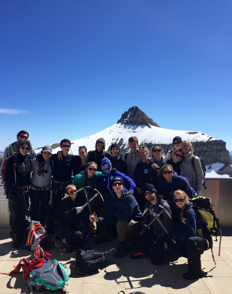 All geared up for a Swiss glacier hike to the Dôme summit!