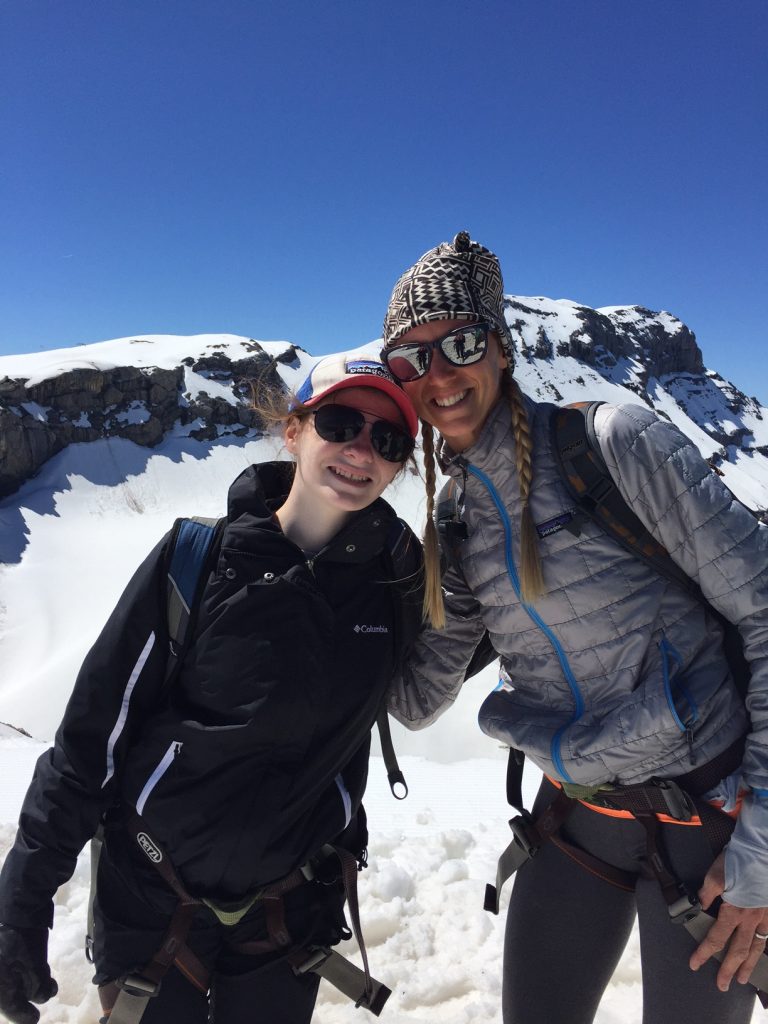 Maggie & Jen on the glacier.