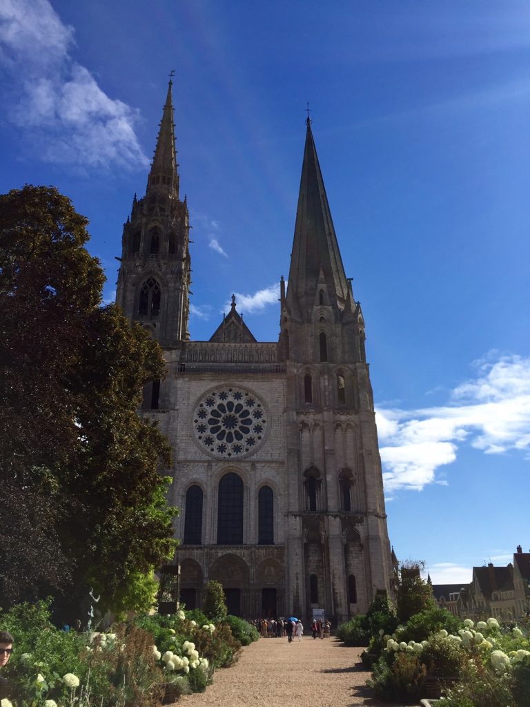 And then one morning we made a visit to the gorgeous cathedral of Chartres and its stunning stained glass windows.