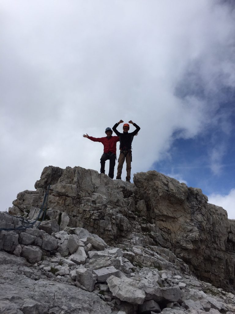 Sam and Kaes at the top of Casteletto Superiore!